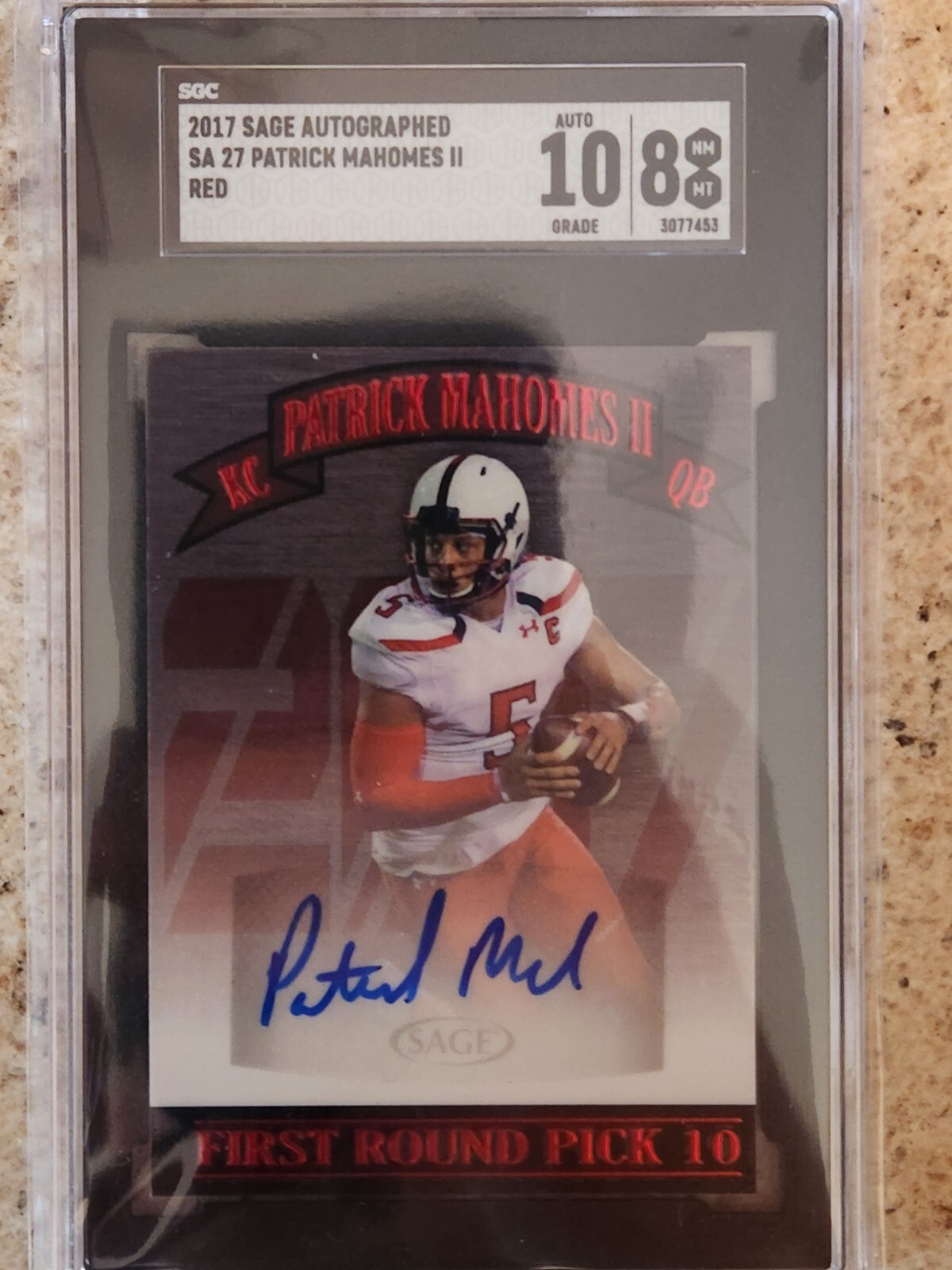 Patrick Mahomes SA-GE Autograph #SA27 Silver