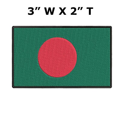 Flag of Bangladesh Bengali embroidered iron-on PATCH EMBLEM applique NEW