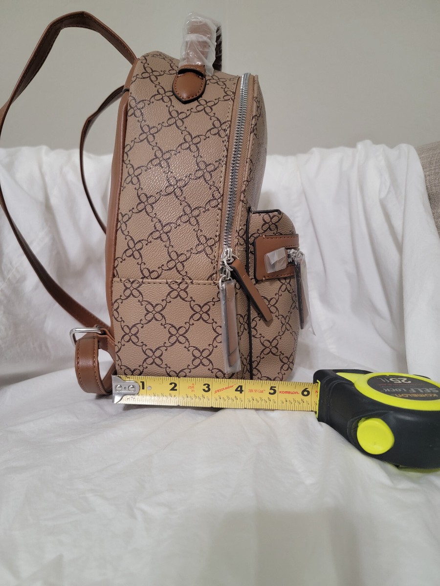 3 pcs Nine West backpack Nine West Mocha Logo Vander Medium Dome Women Backpacks NWT  main image 4