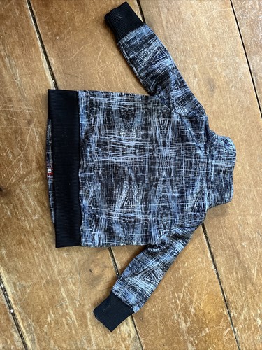 puma youth jacket sz 0-3 Mo full zip black grey Logo - Picture 5 of 5