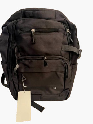 Black Backpack Outdoor Bag for Student Daypack Gym Backpack School Lululemon