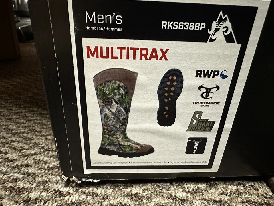 Rocky Timber Prowler II Waterproof Rear Zip Snake Boots for Men 13m - Image 4 of 4