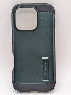 Spigen iPhone 16 Pro Case | Tough Armor (AI) | Abyss Green | ACS08148