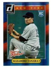 2014 DONRUSS THE ROOKIES #18 MASAHIRO TANAKA ROOKIE STAT LINE SEASON #09/24