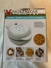 Nostalgia MyMini Snowflake Waffle Maker
