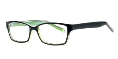 Calabria Soho by Vivid 1020 Designer Blue Light Blocking Glasses in Black-Green