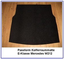 Kofferraummatte passend für Mercedes W212 E-Klasse W 212 Limousine Kofferraummatte passend für Mercedes W212 E-Klasse W 212 Limousine