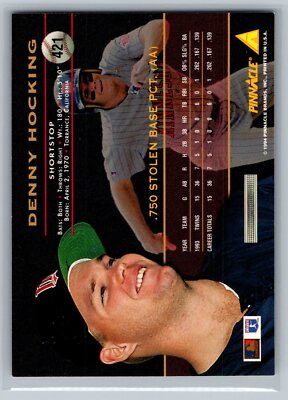 1994 Pinnacle Rookie Prospect Baseball #421 Denny Hocking