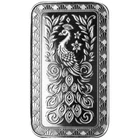 Marquee Peacock Silver Bar  1 oz .9999 Fine Silver Bar Scottsdale MINT IN STOCK