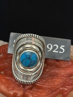 Moderner langer Ring Silber 