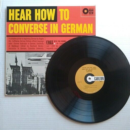 Hear How To Converse In German Vtg Vinyl Record Carlton Language Learning CHH 20