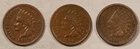 1863 1882 1883 INDIAN CENT TRIO - ALL VERY HIGH GRADE WITH MINOR ISSUES