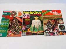 Vintage Family Circle Magazine Set Christmas December 1979, 1980 & 1985 BIN 64