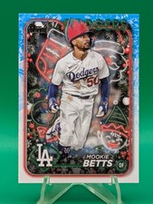 2024 Topps Holiday Mookie Betts #H135 Image Variation Elf Hat SP Dodgers