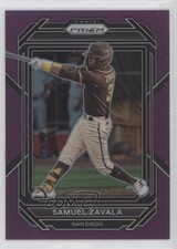 2023 Panini Prizm Purple Prizm 53/99 Samuel Zavala #168 0fz3