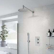 Thermostatic Concealed Round Shower Wall Mounted Pencil Handset Shower Heads