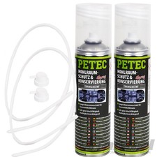 2x PETEC HOHLRAUMSCHUTZ & -KONSERVIERUNG 500 ML TRANSCULENT KORROSIONSSCHUTZ