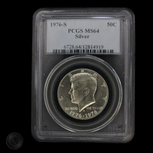 1976-S Kennedy Half Dollar PCGS MS64  40% Silver -E0125