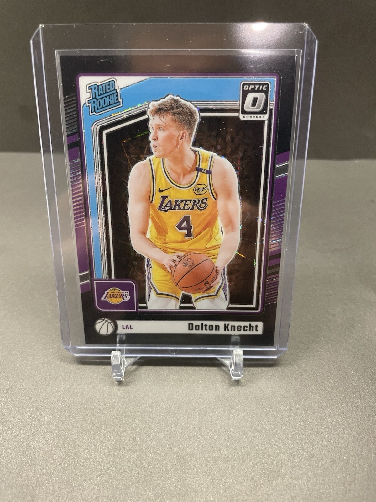 2024-25 Donruss Optic Dalton Knecht #256 Black Velocity Rated Rookie RC /39