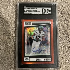 2022 Panini Chronicles - Score Premium Rookies Garrett Wilson Auto /20 SGC 10 9 