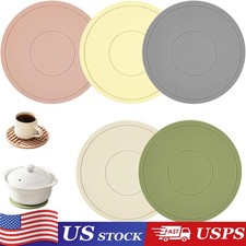 Silicone Drinks Coasters Non-Slip Cup Pot Pad...