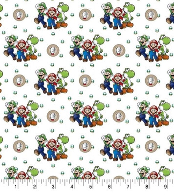 SET OF 2 NINTENDO SUPER MARIO LUIGI YOSHI ACCENT THROW PILLOW COVER 16''
