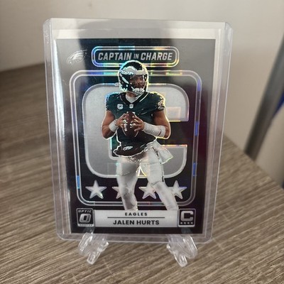 2025 Donruss Optic Jalen Hurts Captain in Charge Black Pandora Prizm #/149