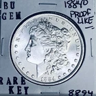 1884 O BU GEM MORGAN SILVER DOLLAR UNC MS+++ U.S. MINT RARE COIN 8894