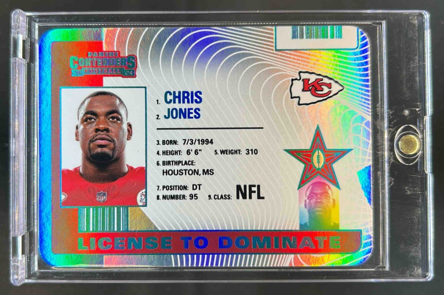 2024 Contenders Chris Jones License to Dominate SP #30 Chiefs