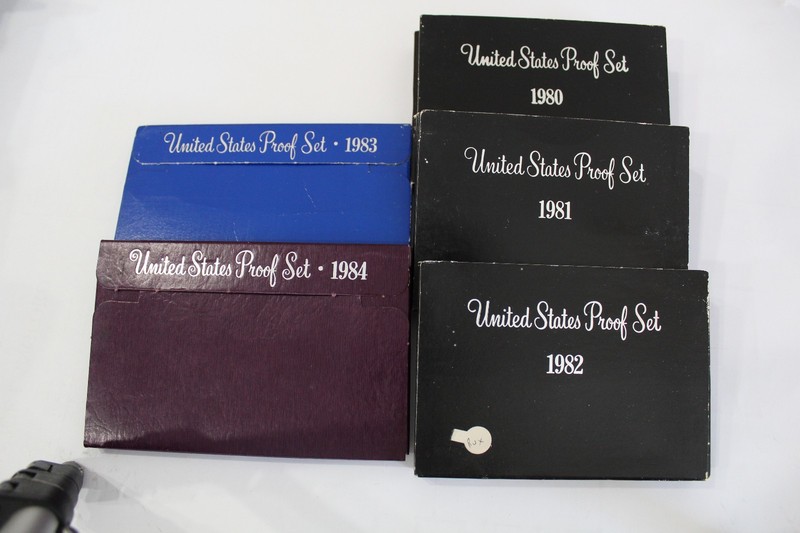 1980's S US MINT Proof Sets (All 10 years), No Reserve