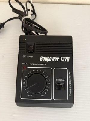 MRC RAILPOWER 1370 HO N GAUGE MODEL TRAIN TRANSFORMER POWER PACK TESTED WORKS