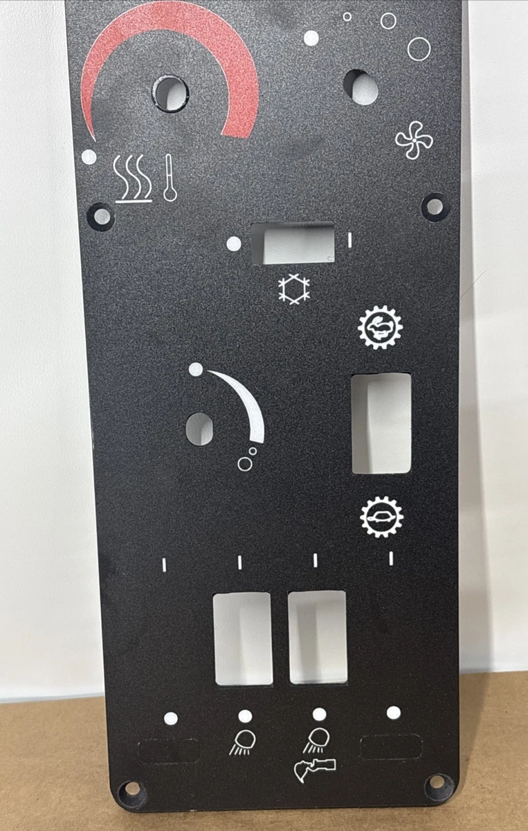 Heavy Equipment Control Panel Overlay Switch Panel AUX HVAC Engine Speed OEM photo 3