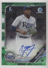 2019 Bowman Chrome Prospects Green Refractor 63/99 Moises Gomez Auto 17kh