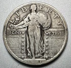 1921  STANDING LIBERTY QUARTER   F/VF DETAILS   KEY DATE  #2022