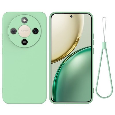 For Honor Magic8 Lite 5G, Luxury Soft Liquid Silicone Skin Touch Feel Cover Case