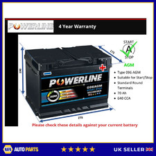 AGM Battery fits LAMBORGHINI URUS AVENTADOR HURACAN ESPADA 096 AGM 640A