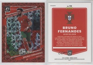 2021 Panini Donruss Road to Qatar Optic Red Velocity Prizm Bruno Fernandes #118