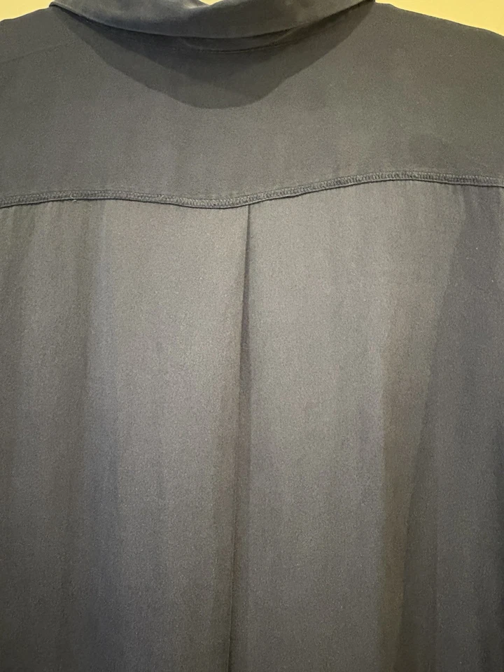 By Malene Birger Longline Shirt Women's Size UK 16/18 DK44 Navy Used - Image 4 of 4