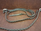 Lot Of Antique Leather From Bridal Harmess With Brass Tack Heads For Projects — photo 3