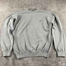 Nautica Long Sleeve Sweater Men's Size XL Gray