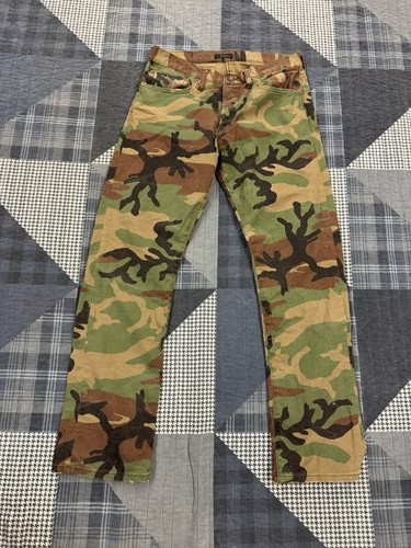 POLO RALPH LAUREN Jeans Varick Straight Camouflage Denim W31 X L30 MSRP $198