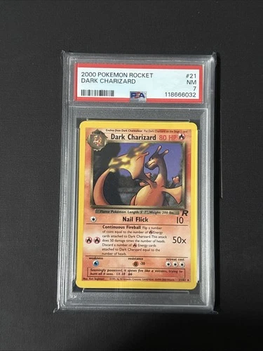 Dark Charizard 21/82 Team Rocket Regular PSA 7