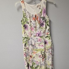 Elegant Floral Sleeveless Mini Dress