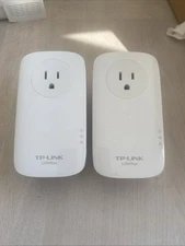 Lot of 2 TP-LINK Model TL-PA8010P AV1200 Gigabit Passthrough Powerline Adapter