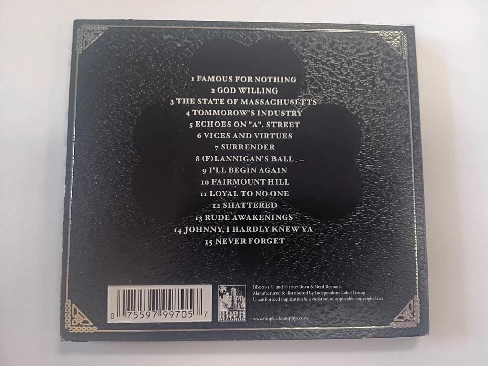 Dropkick Murphys The Meanest of Times Signed CD Digipak, Folk Punk, 2000s, Rock - Image 2 of 4