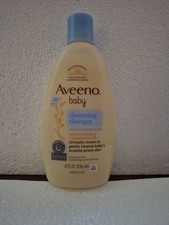 NEW Aveeno Baby Cleansing Therapy Fragrance-Free Moisturizing Wash 8 fl. oz.