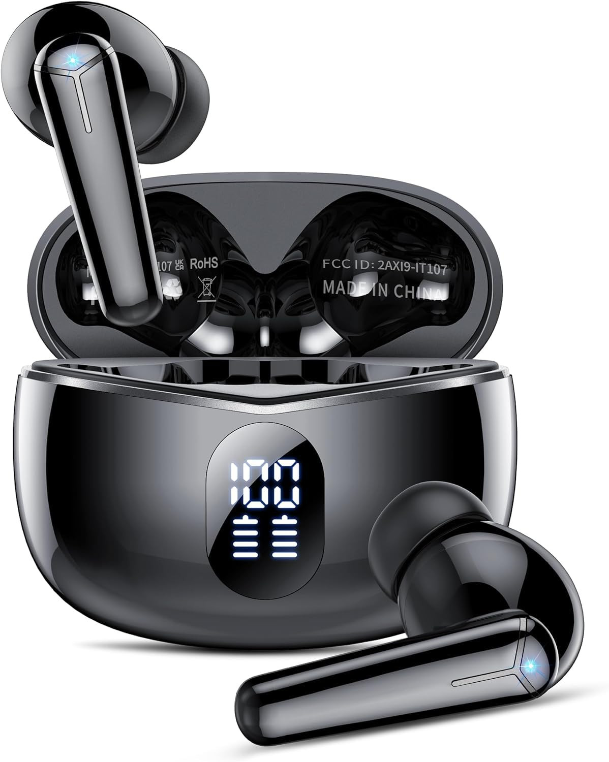 Kicoeon Wireless Bluetooth Earbuds with 36H Playtime & LED Display
