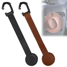 2 pcs Cowboy Hat Holder for Truck- Car Hats Small to Medium, Black Grey