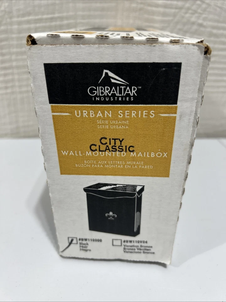 Solar группы почтовый ящик города 9-3/4\ H X 6-1/2\"W X 2-1/2\" D черный - Изображение 3 из 4