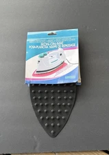 NEW SILICONE IRON REST MAT PAD 11" x 5½" HEAT RESISTANT 500°F BLACK